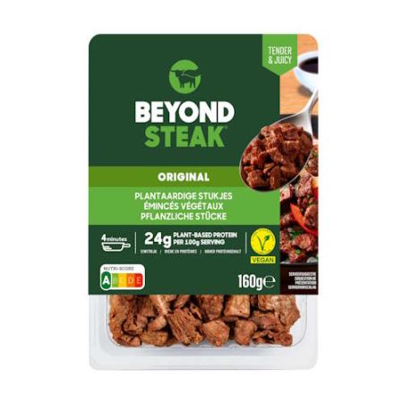 VEGAN ΚΟΜΜΑΤΑΚΙΑ ΜΕ ΓΕΥΣΗ ΜΟΣΧΑΡΙ BEYOND STEAK 160GR